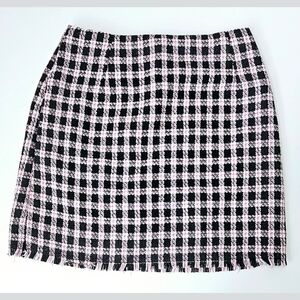 Size 4 H&M Checker Mini Skirt